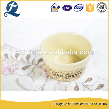 Wholesale price round bakeware ceramic ramekin